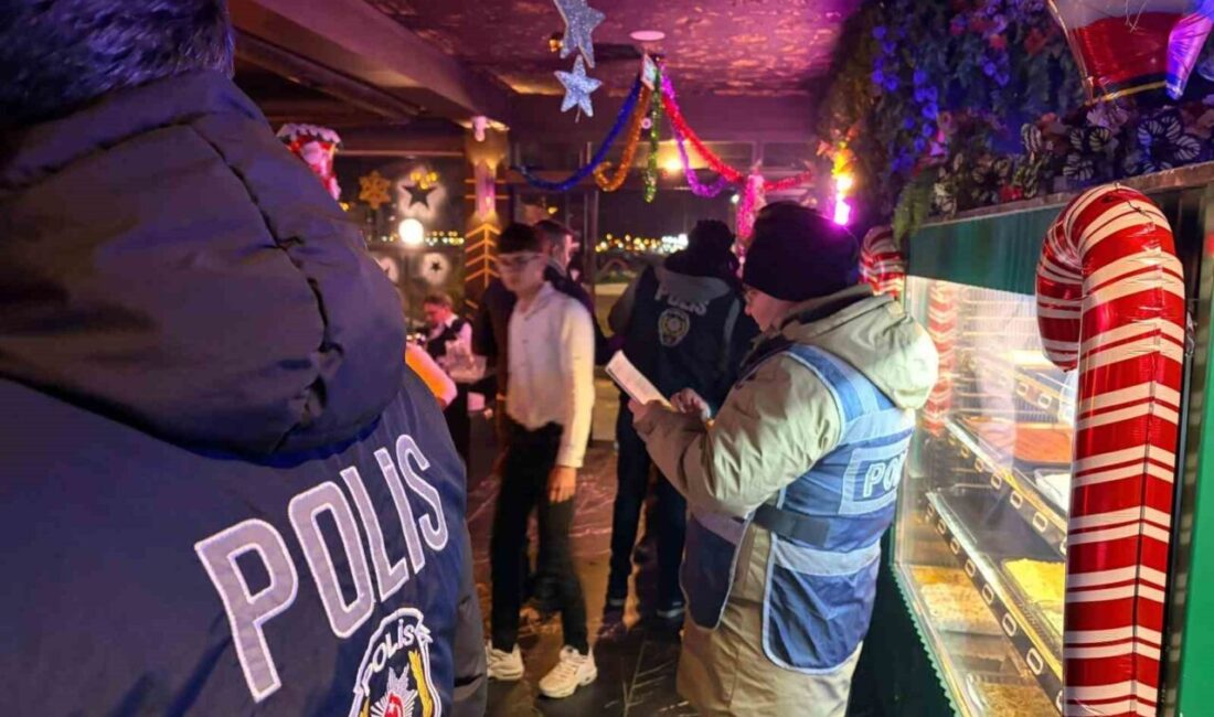 Edremit ilçesindeki İlçe Emniyet Müdürlüğü ekipleri, yılbaşı gecesi düzenledikleri denetimlerin