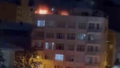 Elazığ’da, Yeni Mahalle Şair Rahmi Sokak’ta bulunan 5 katlı bir