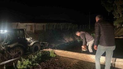 Germencik ilçesinde meydana gelen şiddetli yağış ve fırtına sonucunda Mursallı