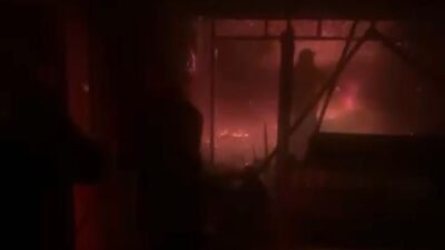 Gazipaşa ilçesindeki bir mahalle konağında meydana gelen yangın, Antalya itfaiye