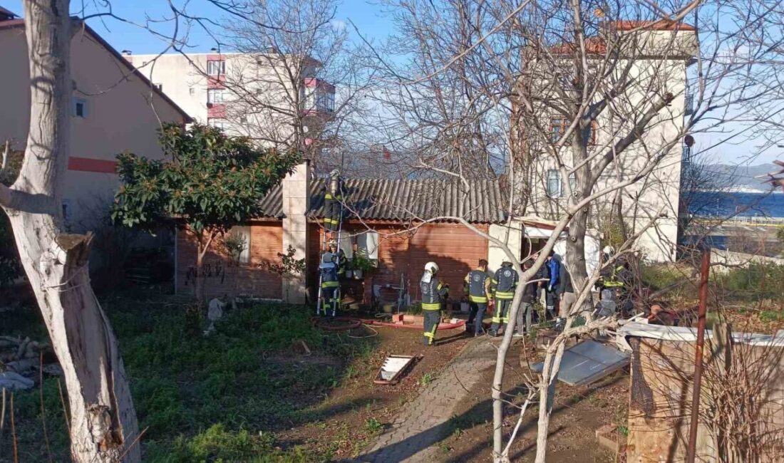 Kocaeli’nin Karamürsel ilçesinde bir gecekonduda çıkan yangın, itfaiye ekiplerinin hızlı