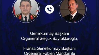Türkiye’nin Genelkurmay Başkanı Orgeneral Selçuk Bayraktaroğlu, Fransa Genelkurmay Başkanı Orgeneral