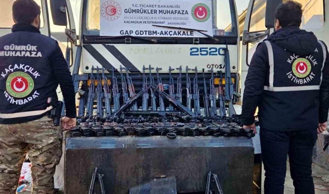 Akçakale Gümrük Muhafaza Kaçakçılık ve İstihbarat Müdürlüğü ekipleri, Türkiye’ye girmeye