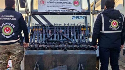 Akçakale Gümrük Muhafaza Kaçakçılık ve İstihbarat Müdürlüğü ekipleri, Türkiye’ye girmeye