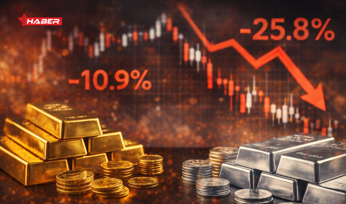 Küresel piyasalarda dün gece başlayan sert satış dalgası, altın ve