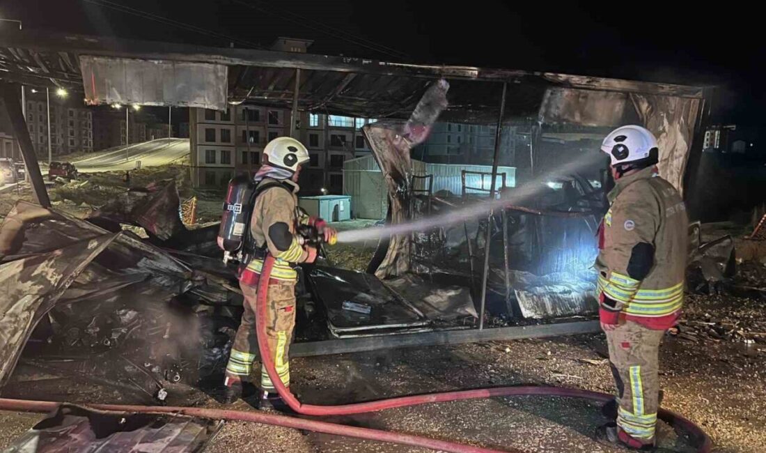 Hatay’ın Antakya ilçesine bağlı Dikmece Mahallesi’nde bir şantiye alanında meydana