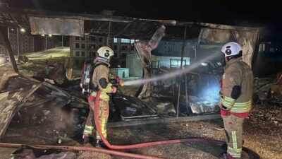 Hatay’ın Antakya ilçesine bağlı Dikmece Mahallesi’nde bir şantiye alanında meydana