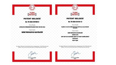 Malatya’daki İnönü Üniversitesi’nde geliştirilen iki proje Türk Patent ve Marka