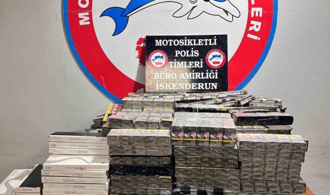 Hatay’ın İskenderun ilçesinde motosikletli polis ekipleri tarafından gerçekleştirilen operasyonda 4.300