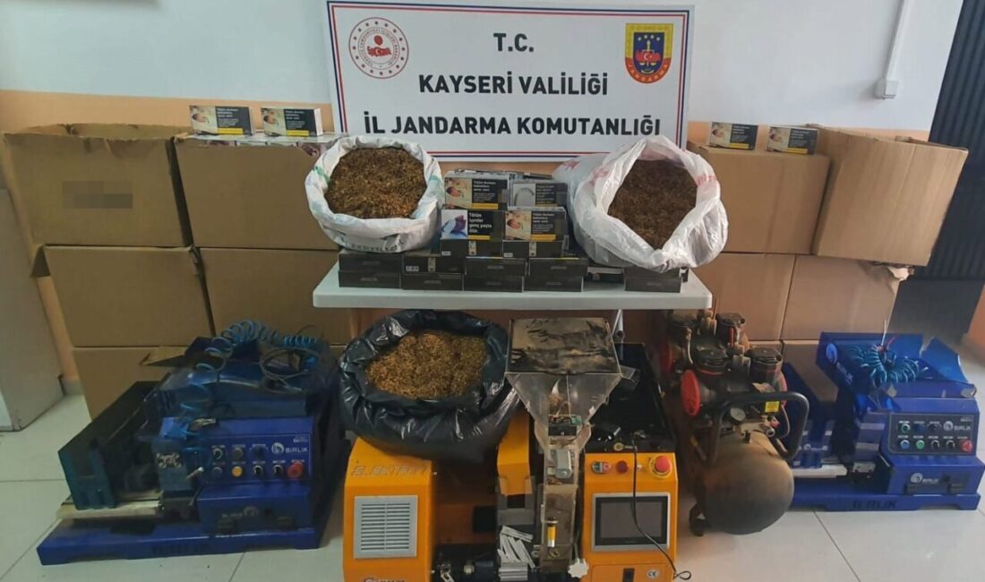 Kayseri’de jandarma ekipleri tarafından düzenlenen bir operasyonda 2 kişi gözaltına
