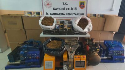 Kayseri’de jandarma ekipleri tarafından düzenlenen bir operasyonda 2 kişi gözaltına