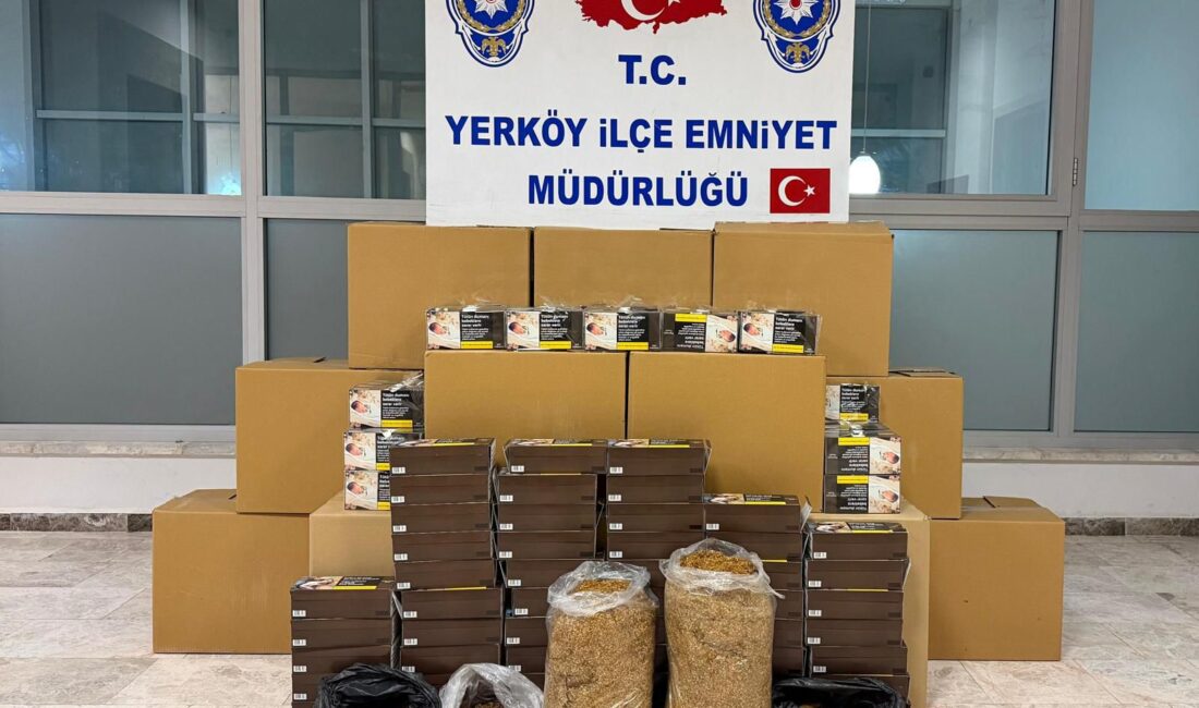 Yerköy İlçe Emniyet Müdürlüğü ekipleri tarafından kaçakçılıkla mücadele kapsamında yürütülen