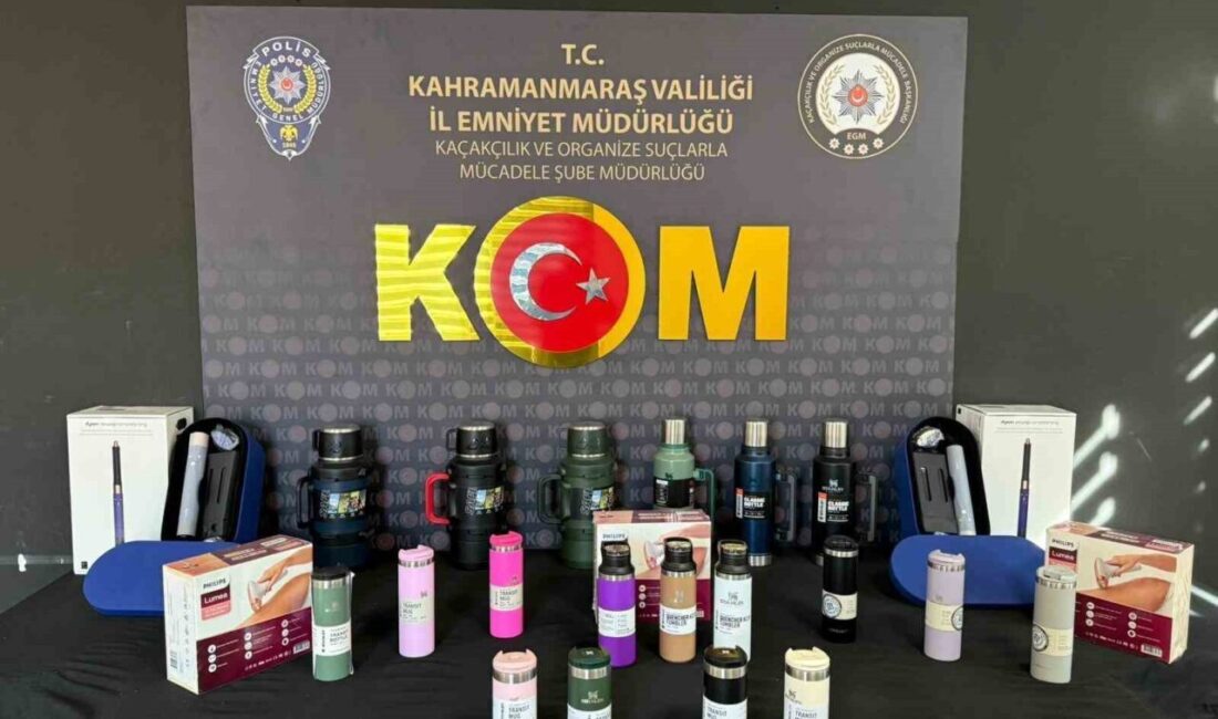Kahramanmaraş’ta Narkotik Suçlarla Mücadele Şube Müdürlüğü ekipleri tarafından gerçekleştirilen operasyonda