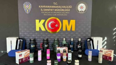 Kahramanmaraş’ta Narkotik Suçlarla Mücadele Şube Müdürlüğü ekipleri tarafından gerçekleştirilen operasyonda