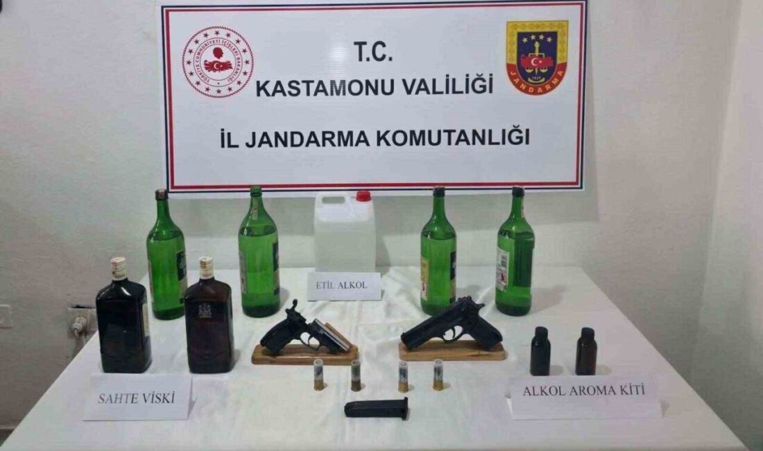 Kastamonu ilinde jandarma ekipleri tarafından gerçekleştirilen bir operasyon sonucunda, etil