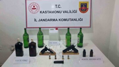 Kastamonu ilinde jandarma ekipleri tarafından gerçekleştirilen bir operasyon sonucunda, etil