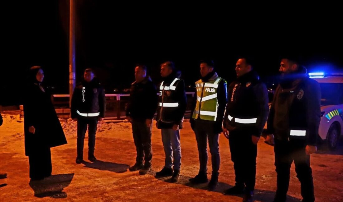 Tercan ilçesi Kaymakamı Neslihan Kısa Duman, yılbaşı gecesi görevlerini yerine