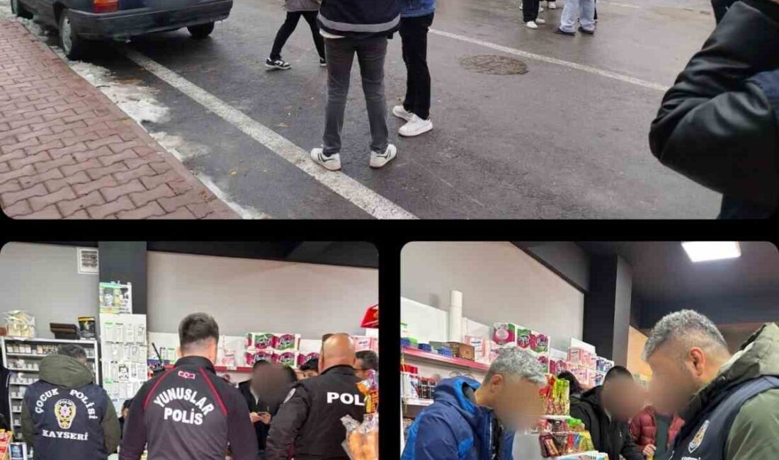 Kayseri’de polis ekipleri, okullarda güvenliği sağlamak amacıyla gerçekleştirilen çalışmalarda toplam