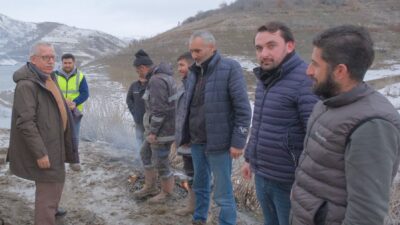 Yozgat Belediye Başkanı Kazım Arslan, Cemil Çiçek Barajı’ndaki su seviyesine
