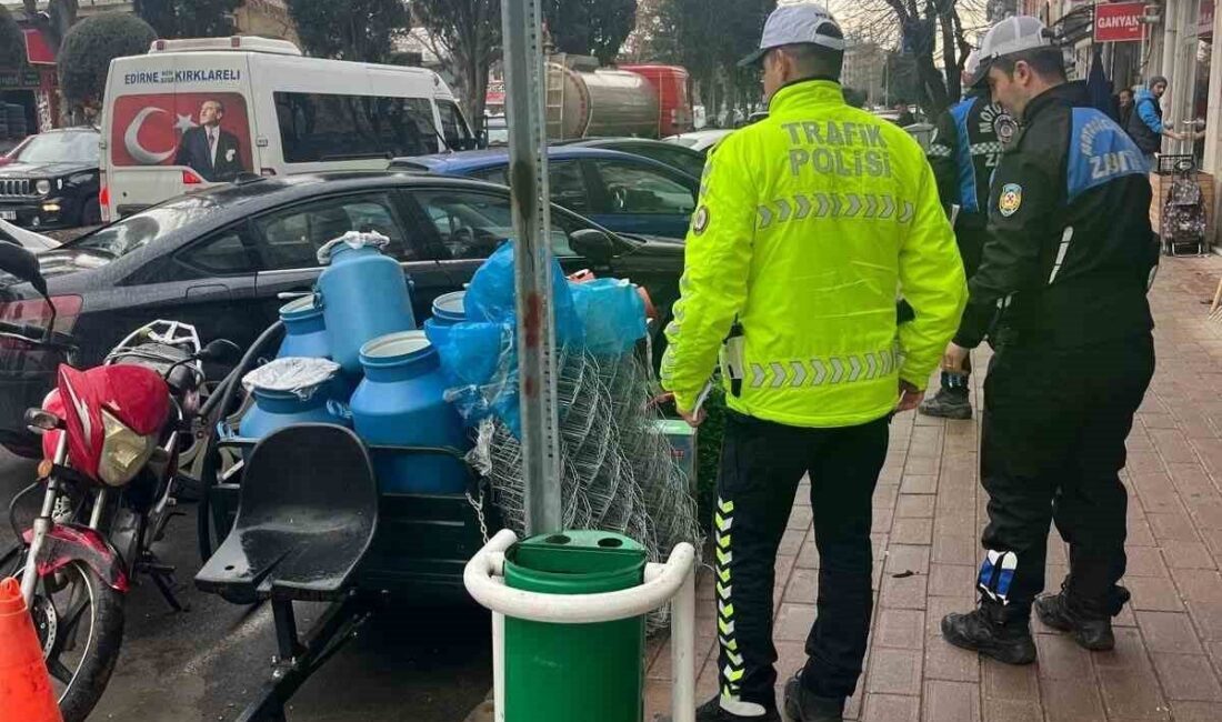 Kırklareli İl Emniyet Müdürlüğü Trafik Şubesi ve Zabıta Müdürlüğü ekipleri,