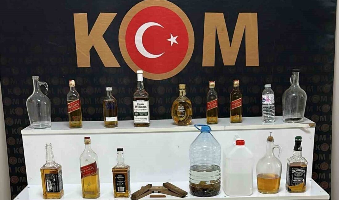 Kırşehir’de, İl Emniyet Müdürlüğü ekipleri tarafından gerçekleştirilen operasyonda 20,25 litre