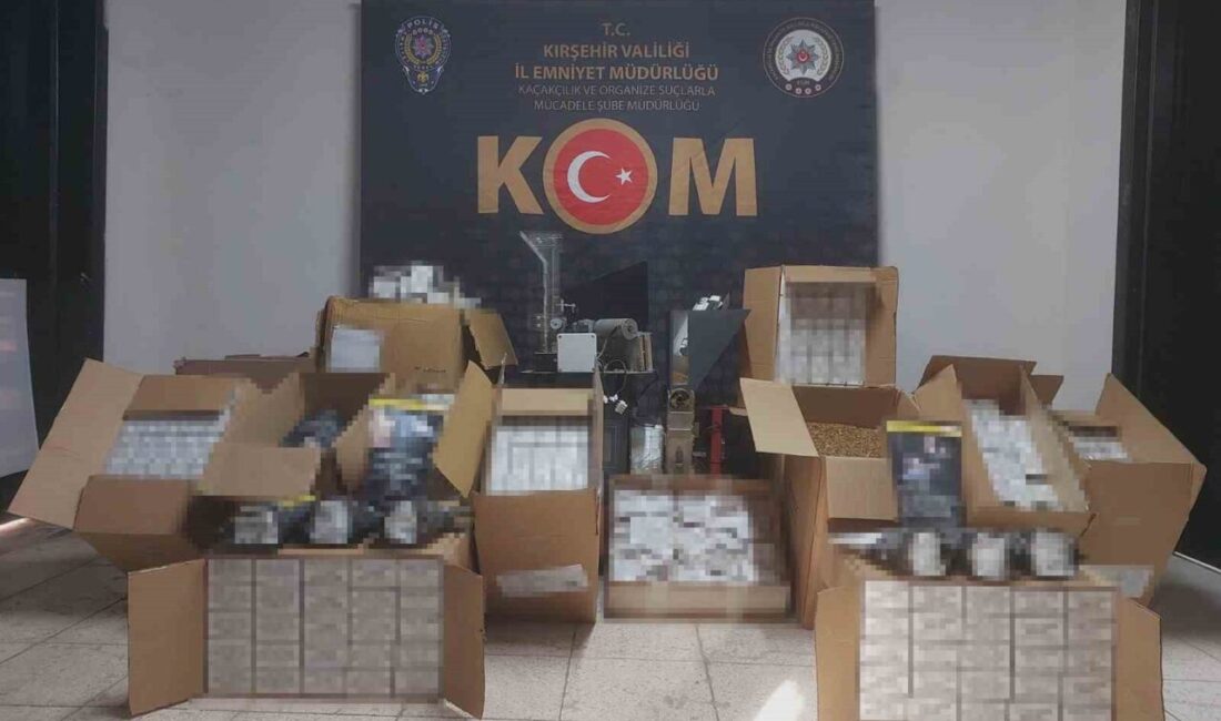 Kırşehir’de, Kaçakçılık ve Organize Suçlarla Mücadele Şube Müdürlüğü ekipleri tarafından