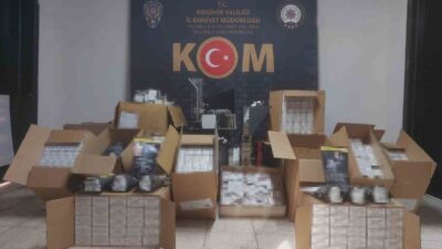 Kırşehir’de, Kaçakçılık ve Organize Suçlarla Mücadele Şube Müdürlüğü ekipleri tarafından