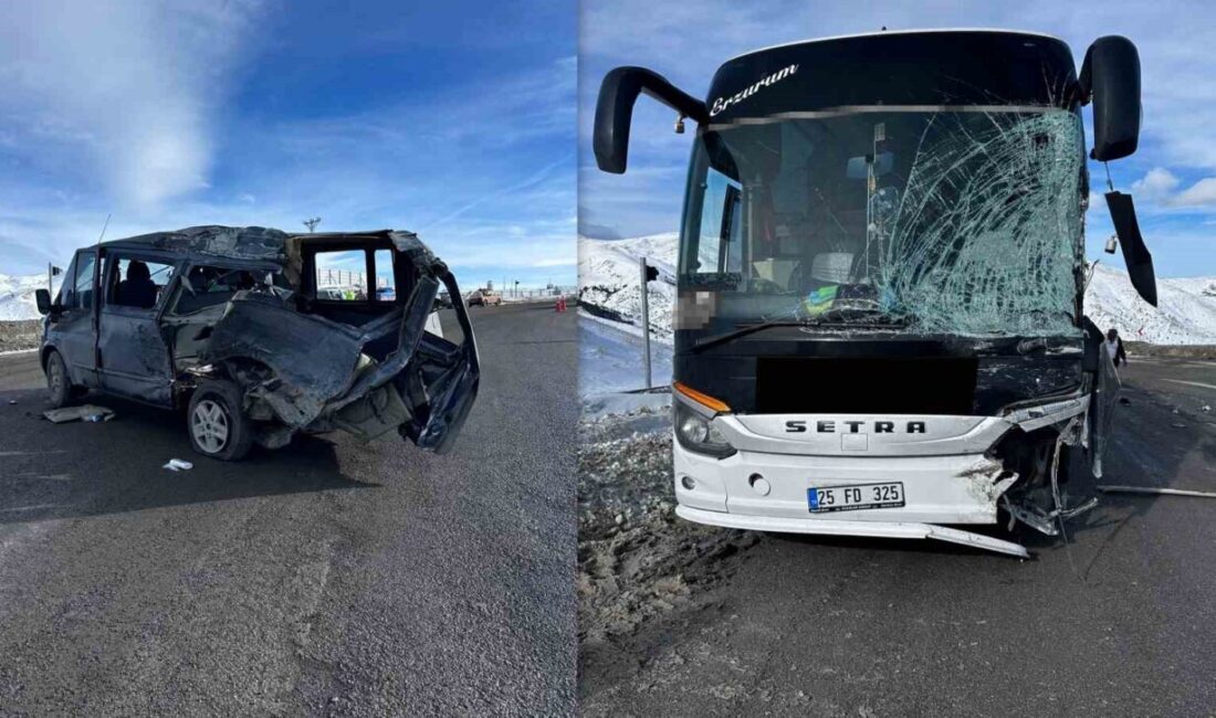 Erzincan-Sivas yolunda bulunan Kızıldağ Geçidi’nde buzlanma sebebiyle meydana gelen trafik