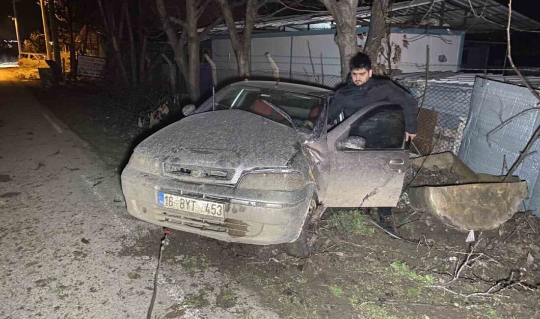 Bursa’nın İnegöl ilçesinde meydana gelen bir kaza sonucunda, kontrolü kaybeden