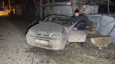 Bursa’nın İnegöl ilçesinde meydana gelen bir kaza sonucunda, kontrolü kaybeden