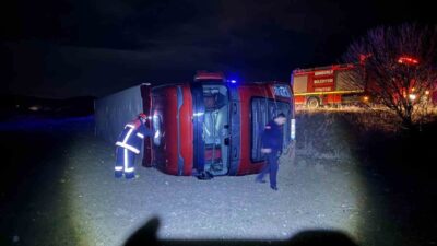 Sungurlu ilçesinde meydana gelen bir kaza sonucunda, sürücü yol üzerinde