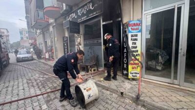 Muğla’nın Ortaca ilçesinde bulunan bir kuaför işletmesinde meydana gelen yangın,