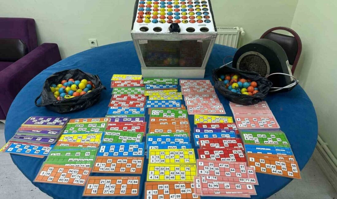 Eskişehir’de polis ekipleri, yasa dışı kumar oynatılan bir mekana baskın