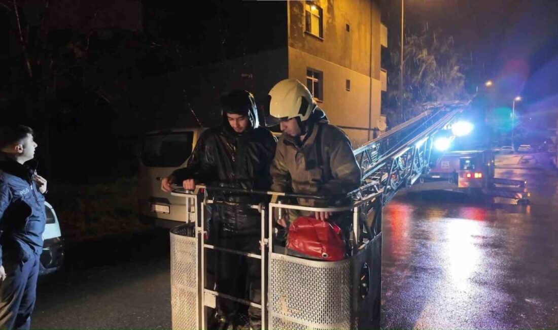 İstanbul’un Sancaktepe ilçesinde, kuş beslemek amacıyla çıktıkları 4 katlı bir