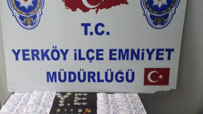 Yerköy İlçe Emniyet Müdürlüğü ekipleri, dolandırıcılık ve parada sahtecilik olayına