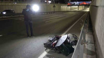 Çekmeköy ilçesinde makas atan ve aşırı hızla seyreden bir aracın