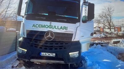 Doğanşehir ilçesinde beton mikserinin çarptığı bir yayayla yaşanan kaza sonucu