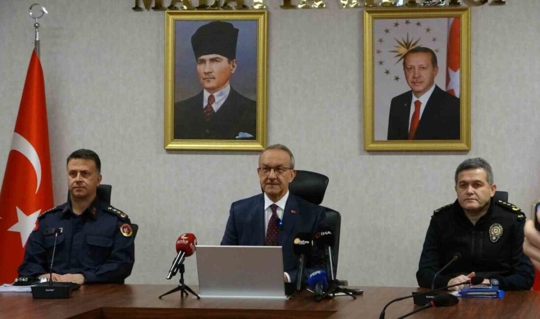 Malatya Valisi Seddar Yavuz, kent genelinde 2024-2025 yılları arasında asayiş,