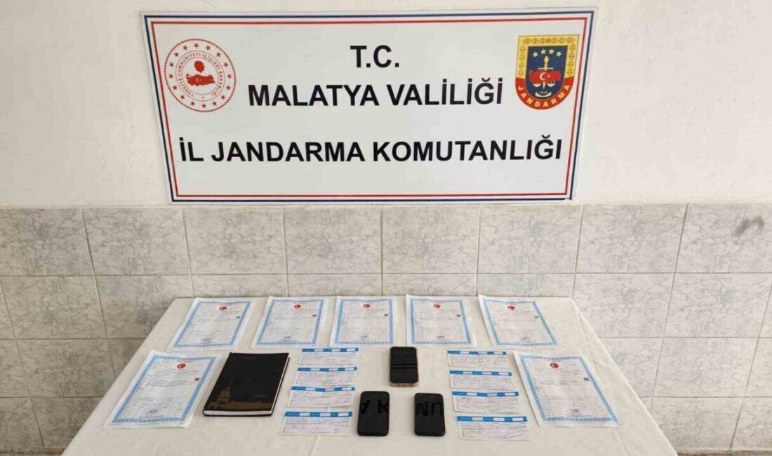 Malatya’da jandarma ekipleri tarafından düzenlenen operasyonda, 3 şüpheliye ait adreslerde