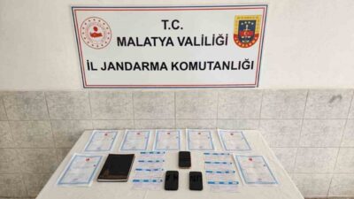 Malatya’da jandarma ekipleri tarafından düzenlenen operasyonda, 3 şüpheliye ait adreslerde