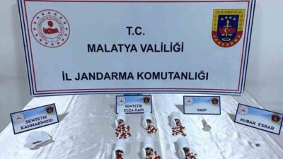 Malatya’da yapılan iki ayrı operasyonda, toplam bin 627 adet sentetik