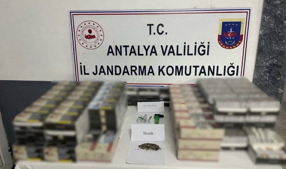 Antalya İl Jandarma Komutanlığı ekipleri, Manavgat ilçesinde gerçekleştirilen operasyonda çeşitli