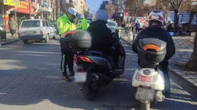 Manisa genelinde 3-5 Ocak tarihleri arasında yapılan motosiklet ve motorlu