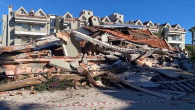 Muğla’nın Marmaris ilçesinde Begonville Hotel adlı apart otelde gerçekleştirilen güçlendirme