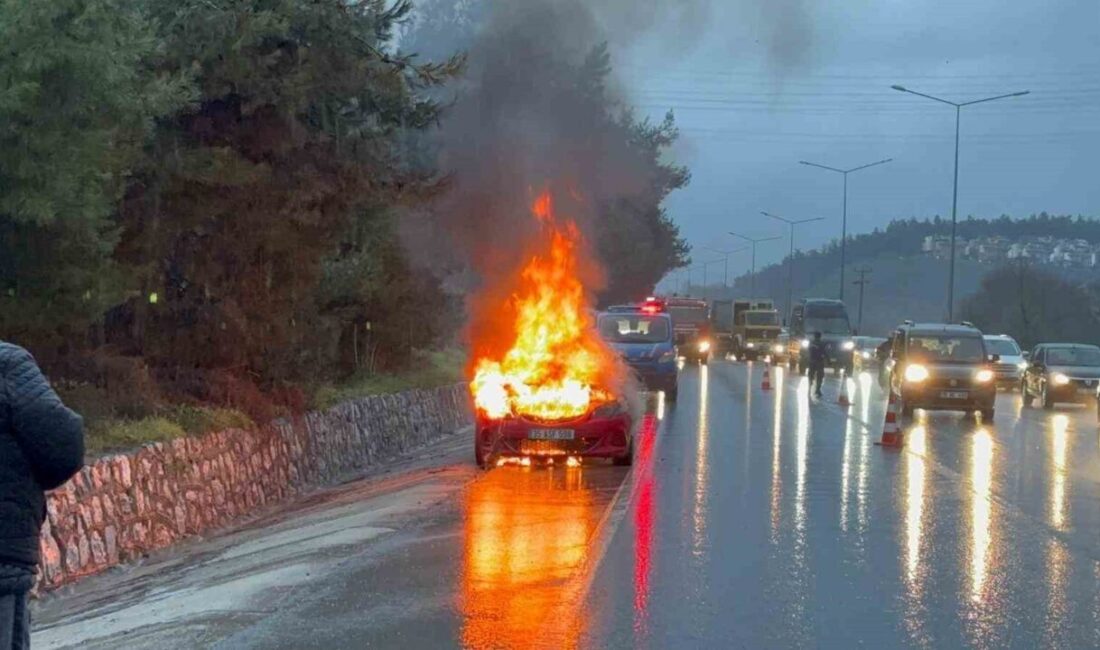 Bursa’da bugün sabah saatlerinde Mudanya Yolu üzerinde, Mudanya istikametinden Bursa