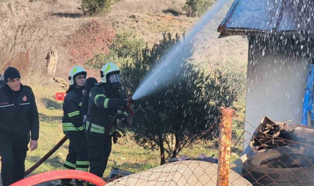 Muğla’nın Menteşe ilçesinde bağ evinde meydana gelen yangın, ekipler tarafından