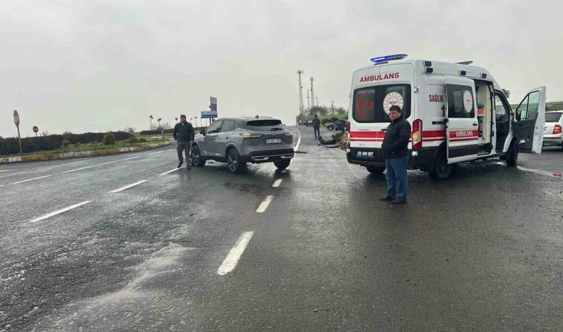Muratlı ilçesindeki Müsellim Mahallesi kavşağında meydana gelen trafik kazasında 1