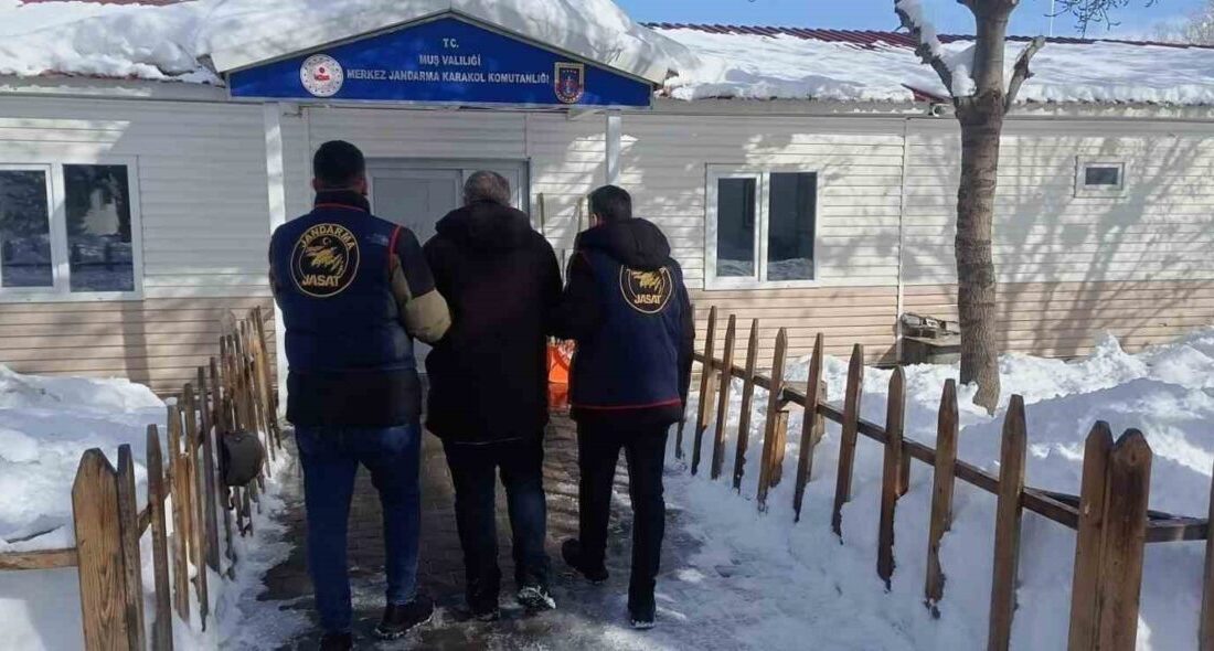 Muş İl Jandarma Komutanlığı’nın operasyonunda, 4 yıl 2 ay hapis