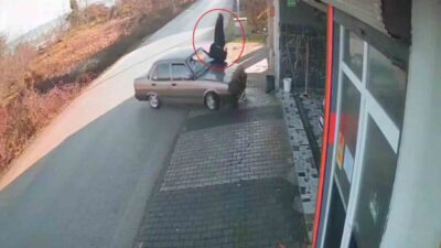 Ünye ilçesinde meydana gelen bir trafik kazasında, gizli buzlanma sebebiyle