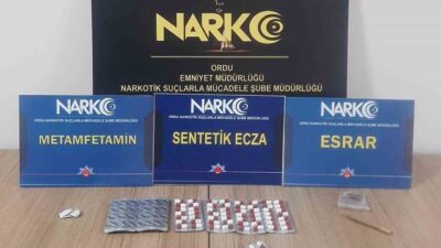 Ordu’da, polis ekipleri tarafından yürütülen uyuşturucuyla mücadele kapsamındaki operasyonlarda gözaltına